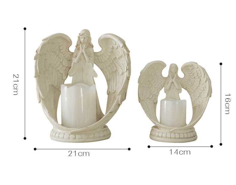 Wholesale Artistic Decor Electronic Candle Angel Design